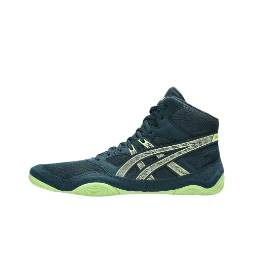 Asics Snapdown 4 Тренировочные кроссовки Высокий верх Тихий синий Зеленый/Прозрачный Желтый Мужской