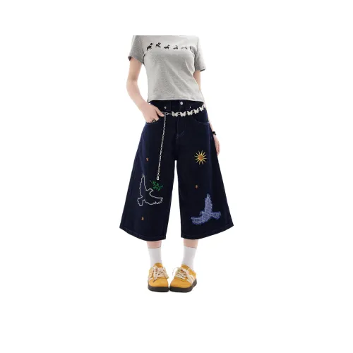 PISYPOX Джинсовые шорты Унисекс Blue