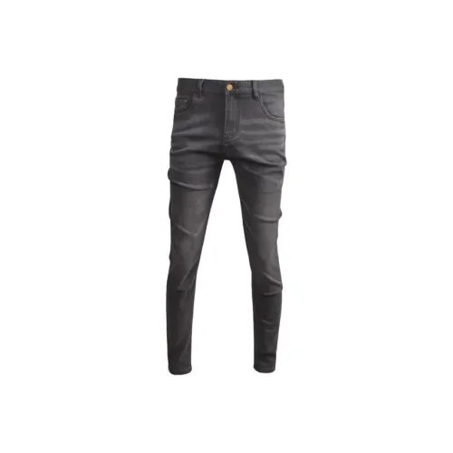 OGQG Черный Серый Цвет Мужские Джинсы