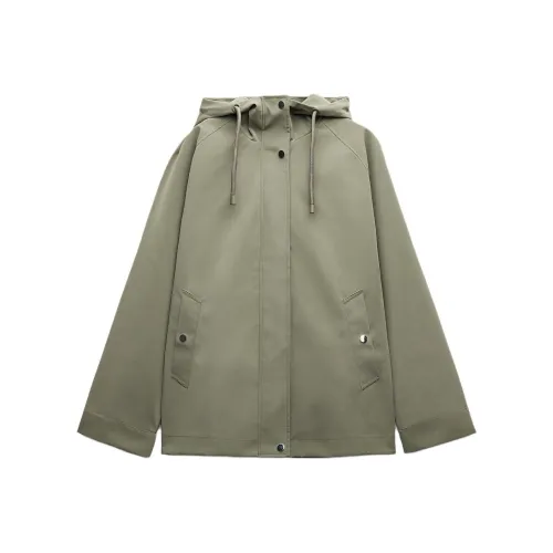 ZARA Светлый хаки Женские Куртки