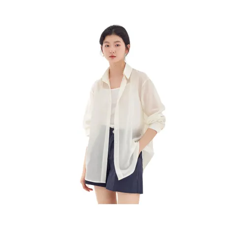 ZIMO Рубашка Женская Бежевая Абрикосовая