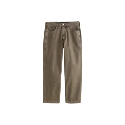 Abercrombie＆Fitch Оливковые Мужские Джинсы