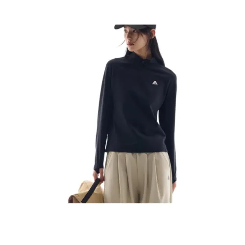 ANTA Женская серия для активного отдыха T-рубашка Женская базовая Черная