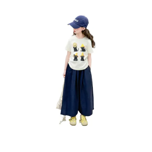 Because No Повседневная спортивная одежда 2 предмета комплект цвет экрю детский