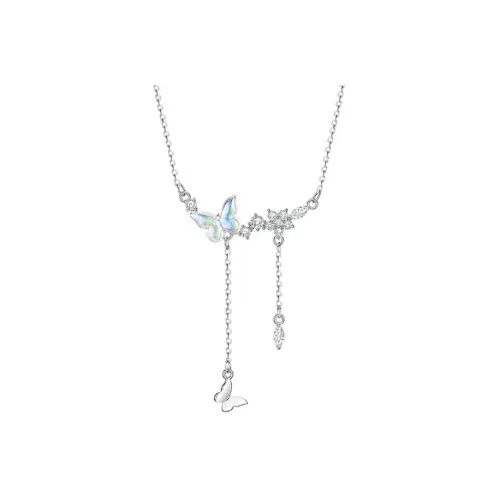 EUA Серебряное Покрытие Медные Ожерелья Женские