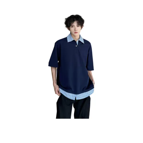 Fakeyoung Темно-синяя унисекс футболка