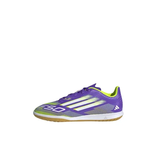 Adidas F50 CLUB Low Топ Детская футбольная обувь Фиолетовая Детская