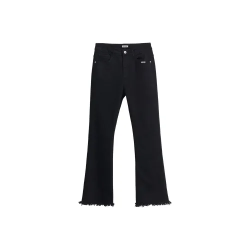 ENTONG Черный Унисекс Джинсы