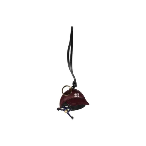 MIU MIU Lambskin Bag Accessory Women's Burgundy Red MIU MIU Сумка из овечьей кожи Аксессуар Женская Бордовый Красный