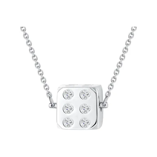 Stacked Сплав Ожерелья Женское Серебро Белый