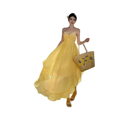 Желтые женские слиплатья