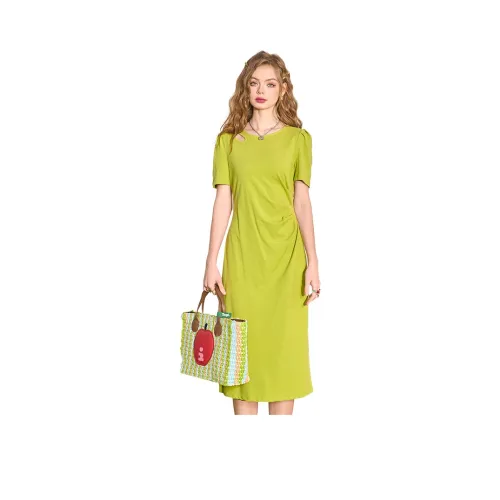 ELF SACK Женские Платья с Коротким Рукавом