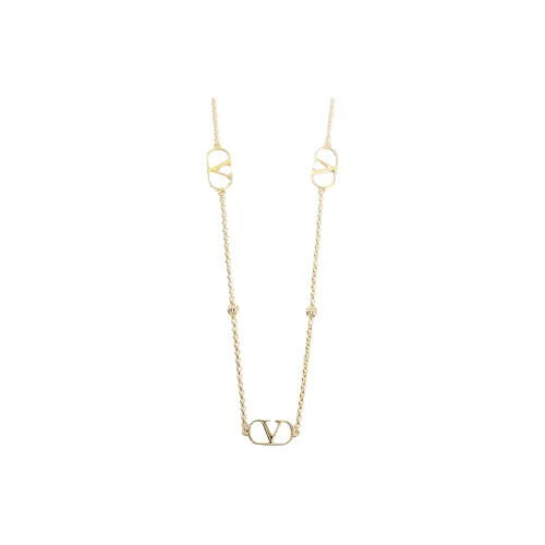 Valentino Металл Brass Necklaces Унисекс Золотой