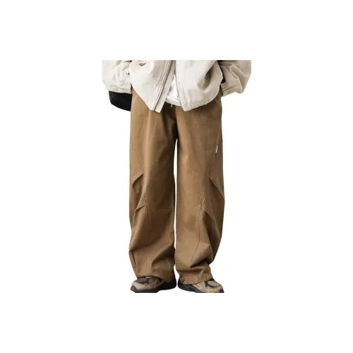 GEOGRE ALEX Кофейный Мужской Карго Брюки