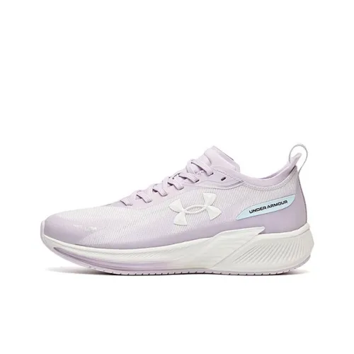 Under Armour Running Collection Детская беговая обувь Низкий топ Белый/Фиолетовый Школьный возраст