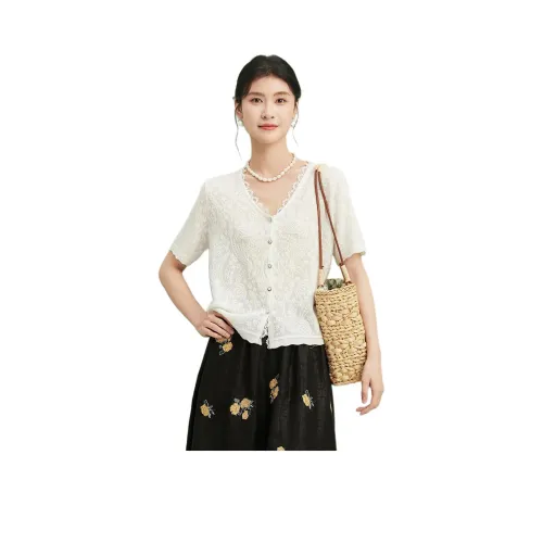 JINJU Белые Женские Футболки