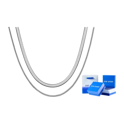 ENFANTIN Ожерелья Унисекс Серебряный