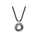 Солнце, Луна и Звезды Спокойствие Ожерелье с застежкой, Черный