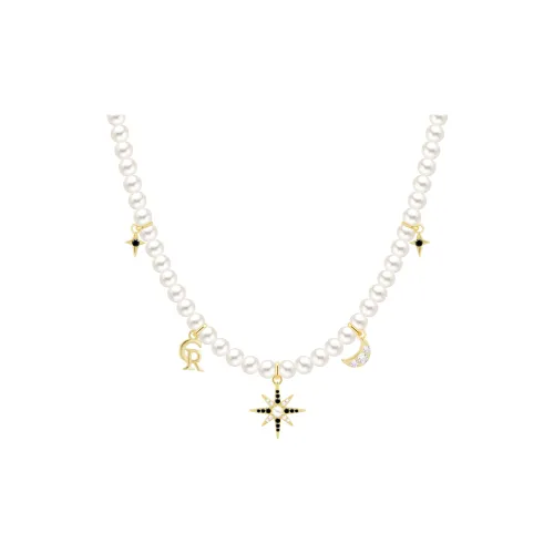 CHARLOTTE RAFFAELLI· Латунь Жемчужная раковина Циркон Ожерелье Женское Белое