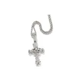 Розовое ожерелье с крестом