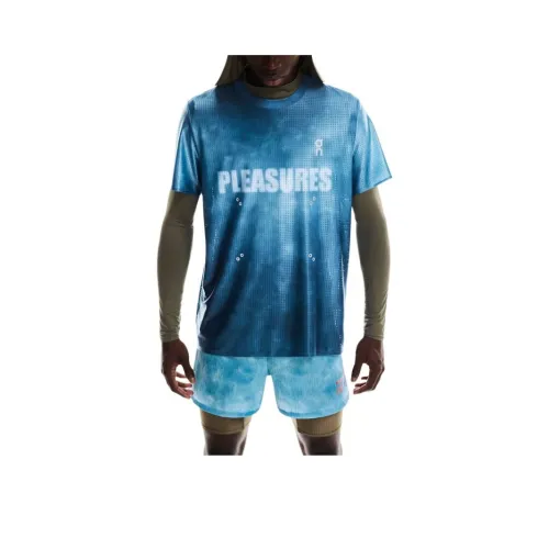 On X PLEASURES X The Loop SS25 Спортивные шорты Мужские Синие