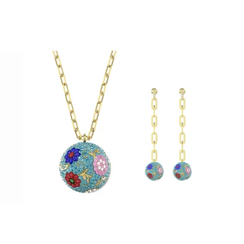 Swarovski Flower of Fortune Кристальные Ожерелья с Золотым Покрытием Женские