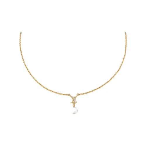 LOUIS VUITTON Металл Смола Ожерелья Женские Золото