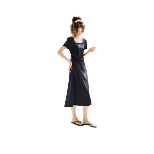 Mo Han Yi Mei Короткий рукав Платье Женское