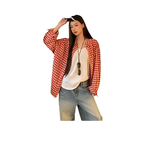 RDRE Red Unisex Shirts RDRE Красный Унисекс Рубашки