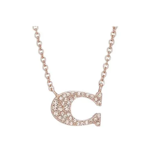 COACH Металл Розовое золото Ожерелья с покрытием из латуни Женские