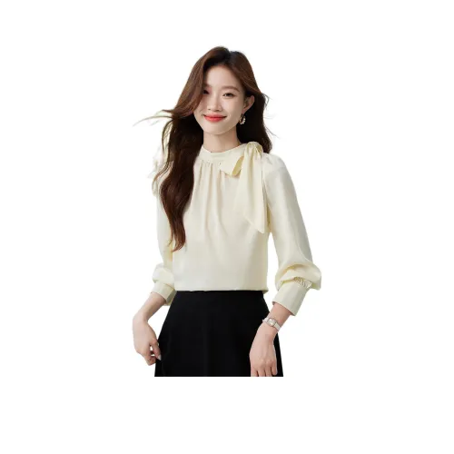 Love Elaine Рубашка Женская Бежевая Абрикосовая