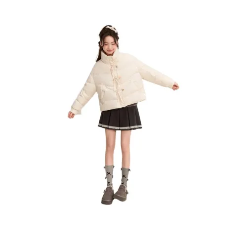 ZIHAN Пуховик Женский Бежевый Золото