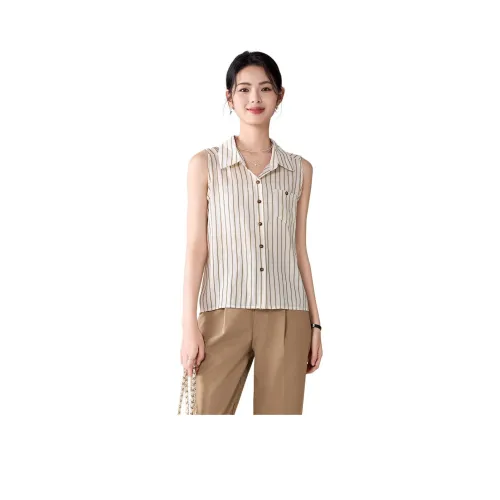 AIYILIAN Полосы Женские Рубашки