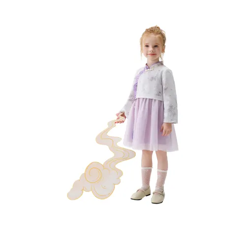 GLADDYBEAR Детское платье цвет кардамон фиолетовый