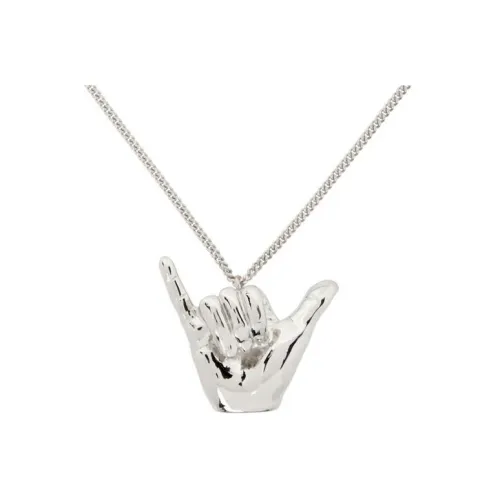 YProject Brass Necklaces Женские Серебряные