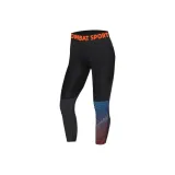 Градиентный капри штаны радужного цвета, черного цвета