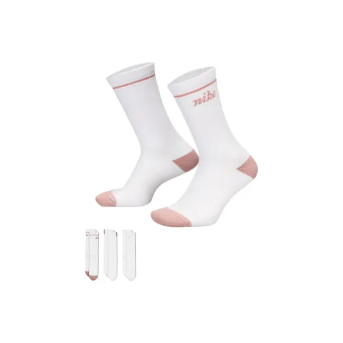 NIKE 901 Белый/Розовый/Белый/Черный/Белый/Розовый Унисекс MID Носки до икры