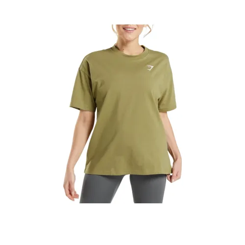 GYMSHARK Т-рубашка с оборванным рукавом женская