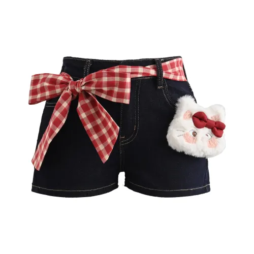 Snbl Темно-синие женские джинсовые шорты