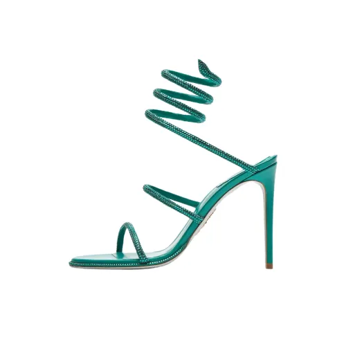 RENE CAOVILLA Cleo One Sandals Strap 10,5cm Women's Emerald Green