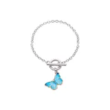 Браслет "Бабочка" (Озёрный Синий)