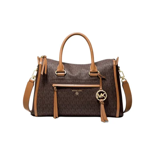 MICHAEL KORS Carine Сумка через плечо Сумка среднего размера Женская Темно-коричневый Желудевый Коричневый