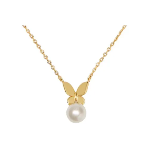 Kate Spade Медные Ожерелья Женские Кремовый Золотой