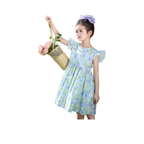 Elephants Бирюзовый Платья для Kids