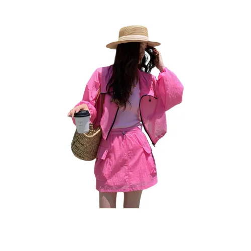 NANING9 Повседневный костюм женский розовый