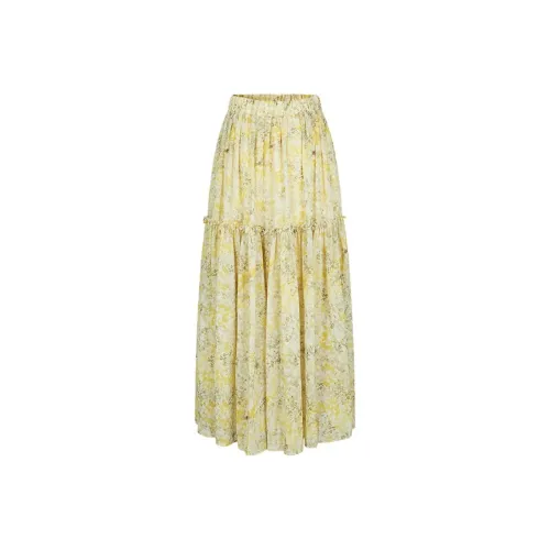 Сотрудничество MOUSSY Повседневная Длинная Юбка Женская