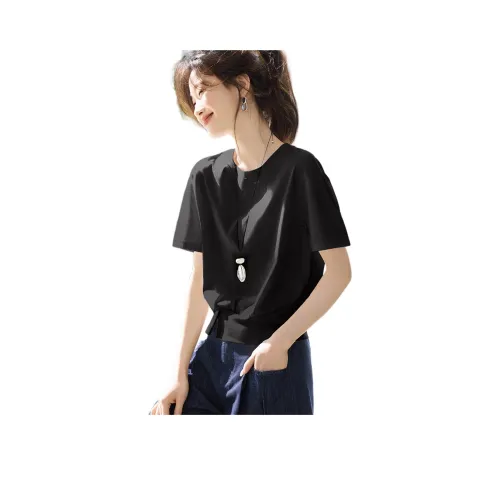 MOHANYIMEI Черные Женские T-рубашки