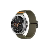 Армейский зеленый, эластичный нейлон с пряжкой в виде головы коровы.