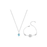 Сияющий Облако Серпентин Ожерелье + Сияющий Облако Серпентин Браслет