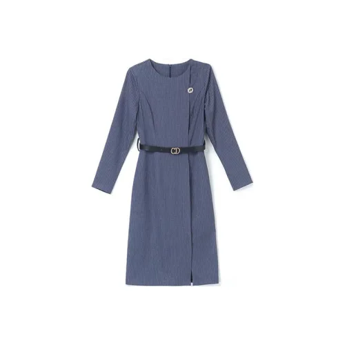 H YXIANG Длинное платье с длинными рукавами женское